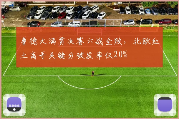 鲁德大满贯决赛六战全败,北欧红土高手关键分破发率仅20%